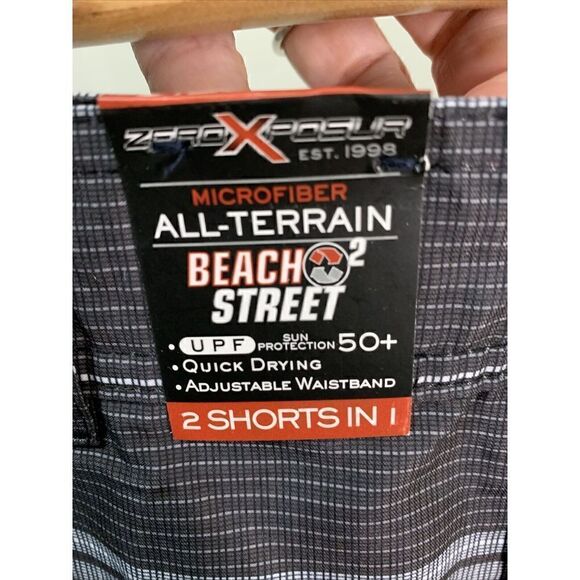 ZeroXposur Size Small 8 Boys Performance Shorts Black  Adjustable Waist M58471 - Picture 3 of 3
